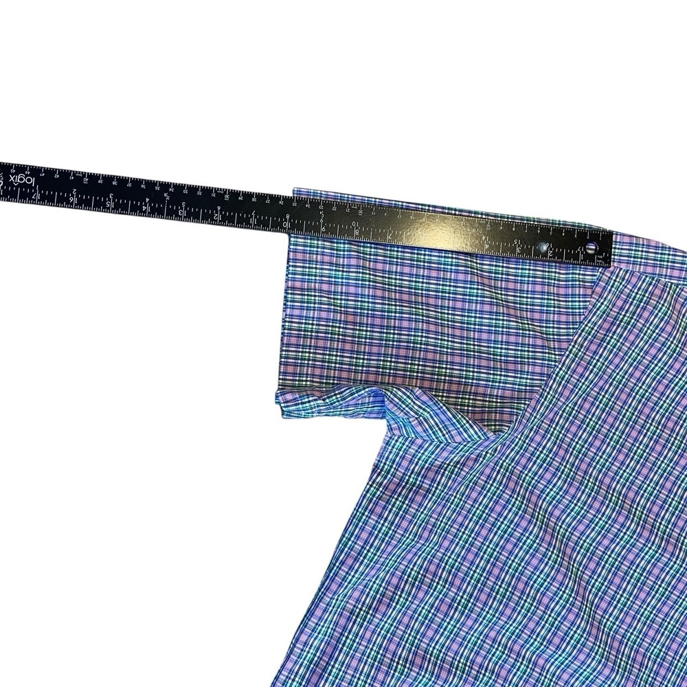 Ralph Lauren Men's Classic Fit Short Sleeve Button Up‎ Shirt Sz L Multicolor - Picture 6 of 9